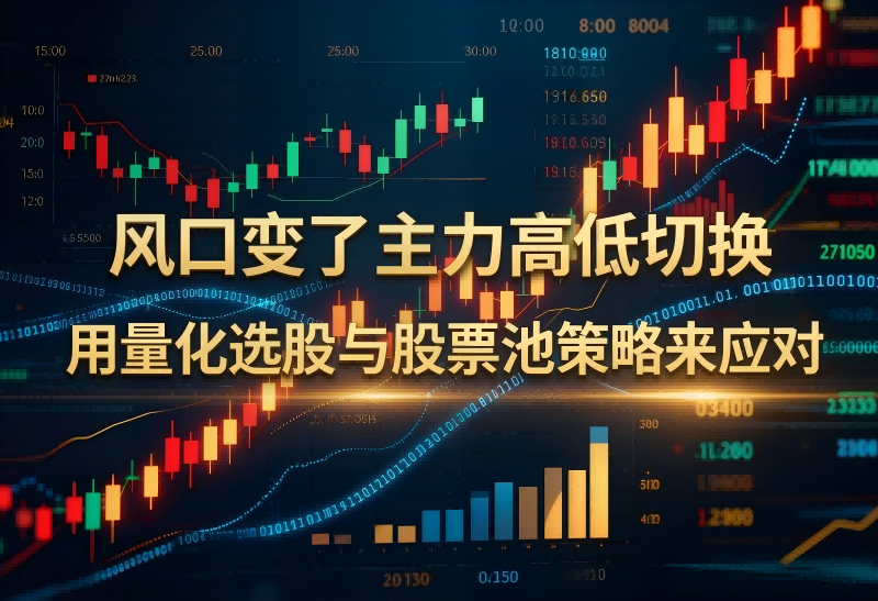风口变了主力高低切换，用量化选股与股票池策略来应对！