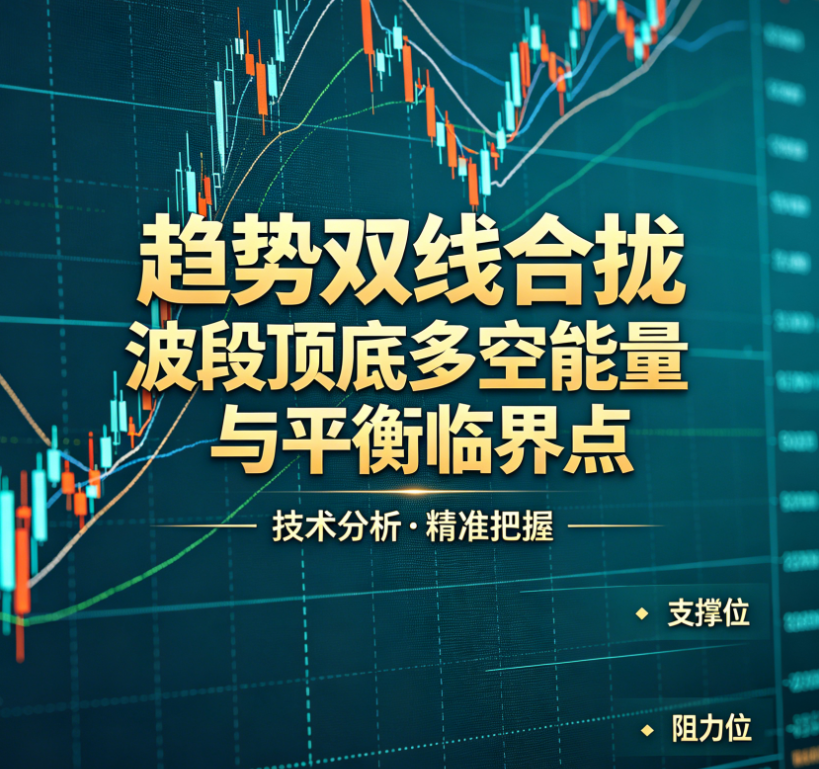 趋势双线合拢 波段顶底多空能量与平衡临界点